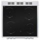 BEKO 60cm Double Oven Electric Cooker with Ceramic Hob SILVER | KDC653S