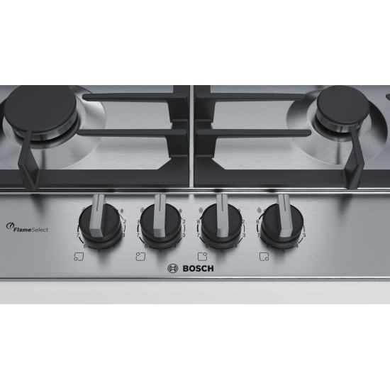 BOSCH Serie 6 Gas Hob STAINLESS STEEL | PCP6A5B90