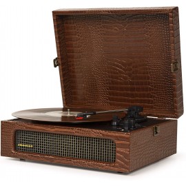 CROSLEY Voyager Turntable BROWN CROC | CR8017A-BR4