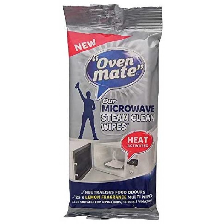 Oven Mate Microwave Steam Clean Cleaning Cloths 25pk | 421148