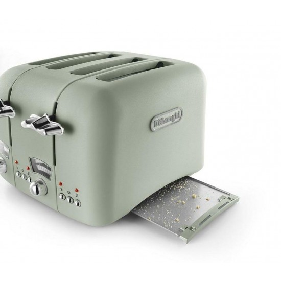 DELONGHI Argento 4 Slice Toaster GREEN | CT04.GR