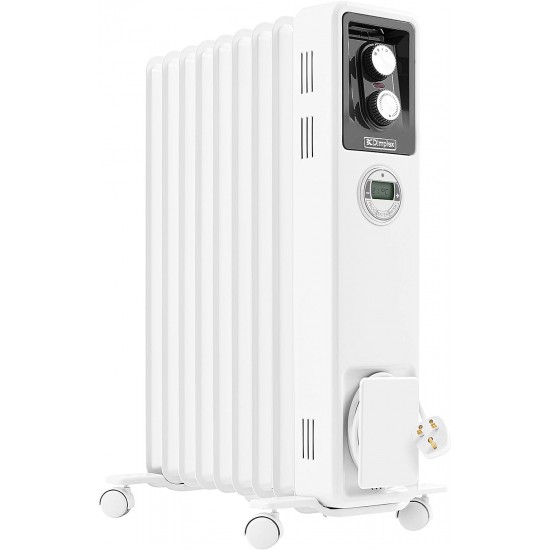 Dimplex 2kW Portable Freestanding Oil-Free Radiator with Timer | ECR20Tie