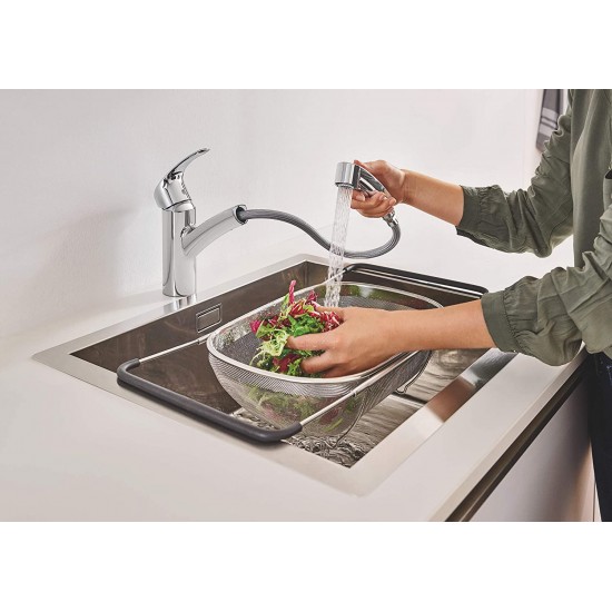  GROHE Eurosmart Pull-Out Single-Lever Kitchen Tap CHROME | 391168