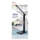 GROOV-E Ares LED Desk Lamp with Wireless Charging Pad & Clock | GVWC04BK