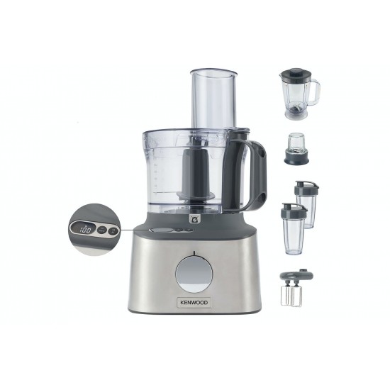 Kenwood Multipro Compact & Food Processor BRUSHED STAINLESS STEEL| FDM312SS 