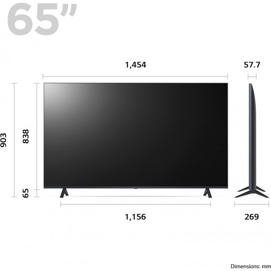 LG 65" Ultra HD 4K HDR LED Smart TV 2023 | 65UR78006LK
