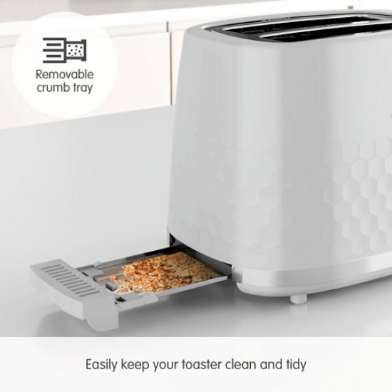 MORPHY RICHARDS Hive 2 Slice Toaster WHITE | 22034