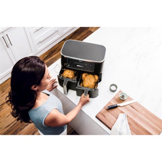 NINJA Foodi Max Dual Zone Air Fryer 9.5L Smart Cooking Probe | AF451UK