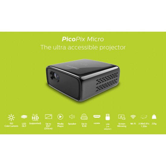 PHILIPS PicoPix Micro 2 Mobile Projector | PPX340/INT