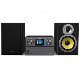 Philips Audio TAM8905/10 Micro Music System with Bluetooth and DAB+/FM Internet Radio (USB, Spotify Connect, CD, MP3-CD, 100 W, Bass-Reflex Loudspeakers, Digital Sound Control) ds