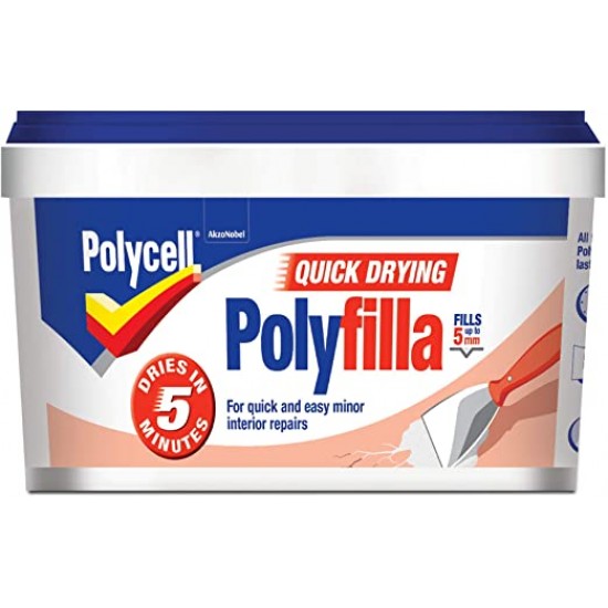 POLYCELL Multi-Purpose Quick Drying Polyfilla Tub 500g | 252839