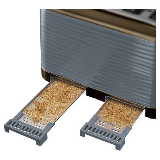 RUSSELL HOBBS Inspire 4 Slice Toaster GREY | 24383