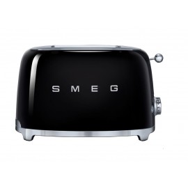 SMEG 50's Retro Style Aesthetic 2 Slice Toaster BLACK | TSF01BKUK