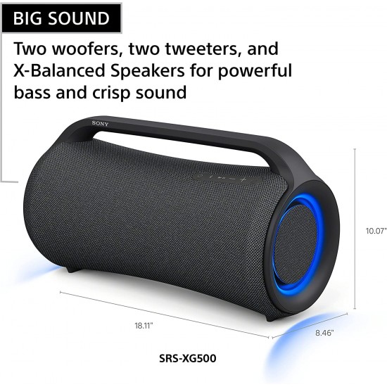 SONY XG500 X-Series Portable Wireless Speaker | SRS-XG500
