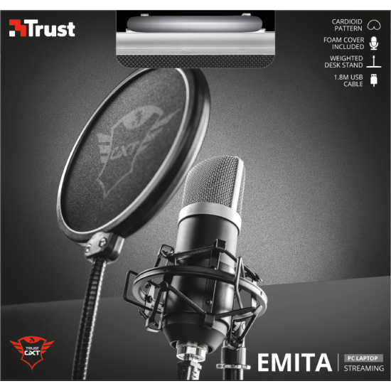 TRUST Gaming GXT 252 emita Streaming Microphone | T21753