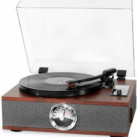 VICTROLA Park Avenue 5-in-1 Wood Record Player with 3-Speed Turntable, Bluetooth, CD and Radio MAHOGANY | 256937