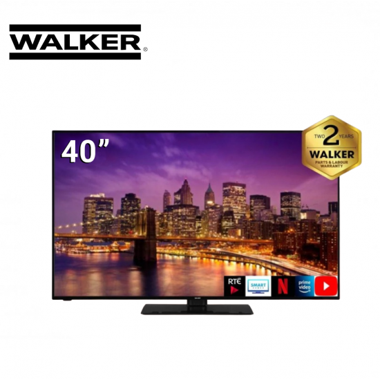 WALKER 40” 2K Full HD 1080P LED Smart Satellite TV | WPS2K40231