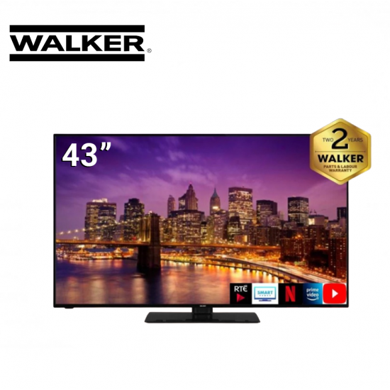 WALKER 43” 4K HDR Ultra Slim Smart TV | WP4K43231BRD