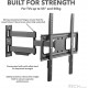 iTECH Wall Mount Double Arm Vesa 400mm 50kg for 32″ to 55″ TV’s | PTRB10ES