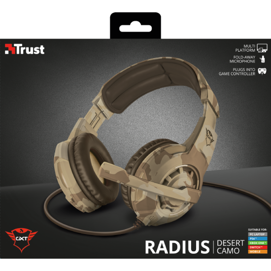 Trust GXT 310D Radius Gaming Headset - desert camo - 22208