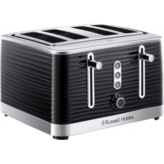 Russell Hobbs Inspire Black 4 Slice Toaster | 24381 