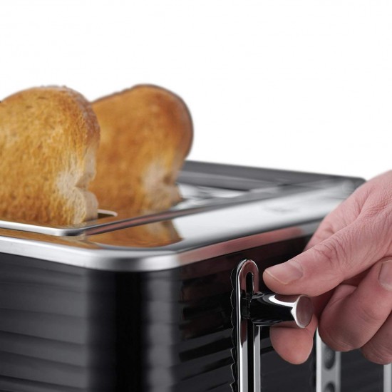 Russell Hobbs Inspire Black 4 Slice Toaster | 24381 