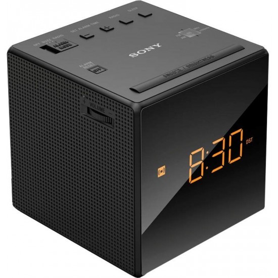Sony AM/FM Clock-radio with automatic time setting and backup battery Black |  ICFC1B.CEK