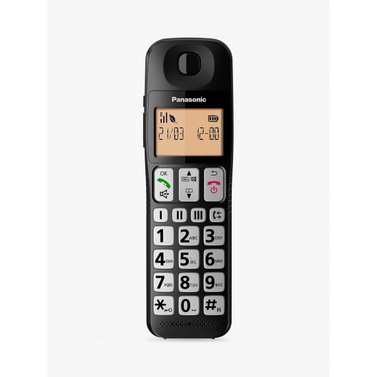 Panasonic KX-TGE110EB Digital Cordless Telephone with Nuisance Call Block