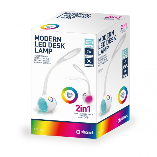 Platinet Modern LED Desk Lamp | PDL20BAT