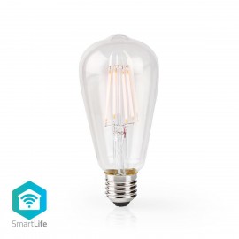 Nedis Wi-Fi Smart LED Filament Bulb E27 ST64 5W 500 lm | WIFILF10WTST64